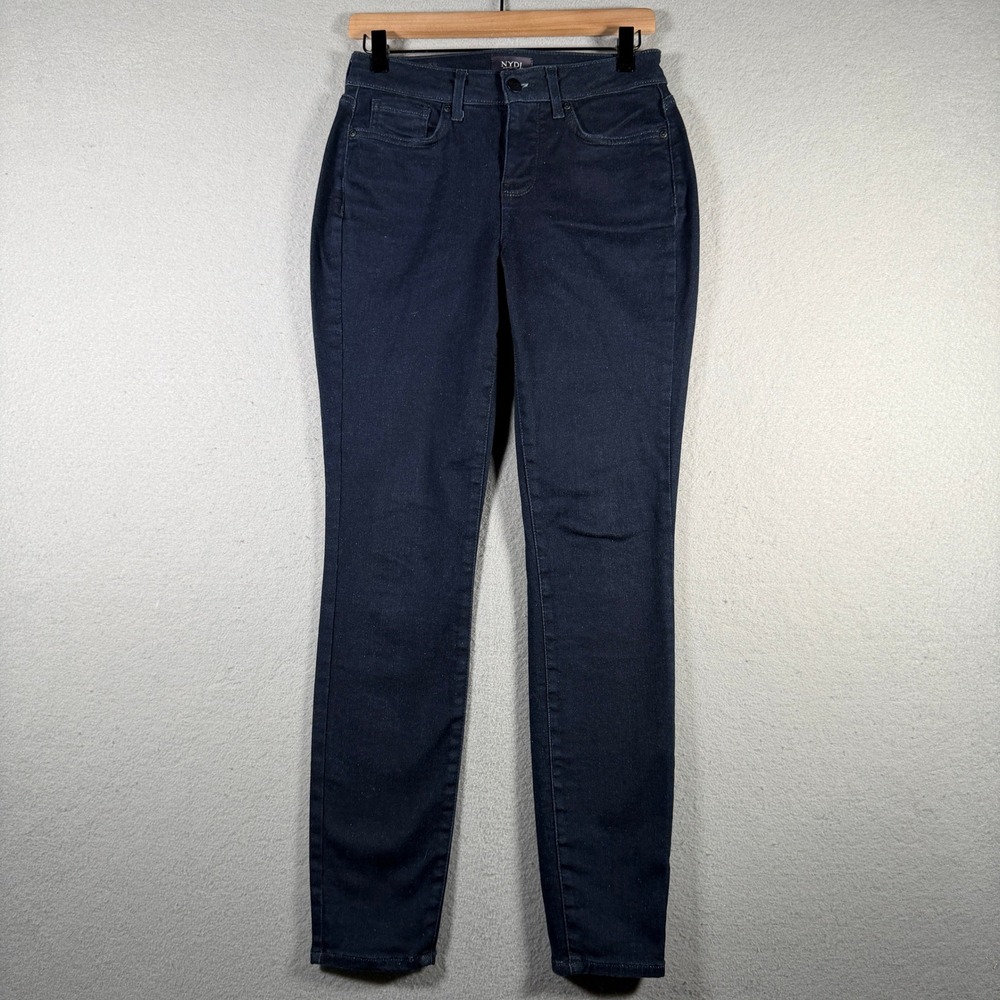 NYDJ Ami Skinny Jeans Rinse Dark Indigo Lift Tuck Technology MPRIAS8515 Size 2